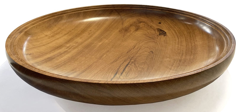 Rene Baxalle nz wood turner, large black maire bowl